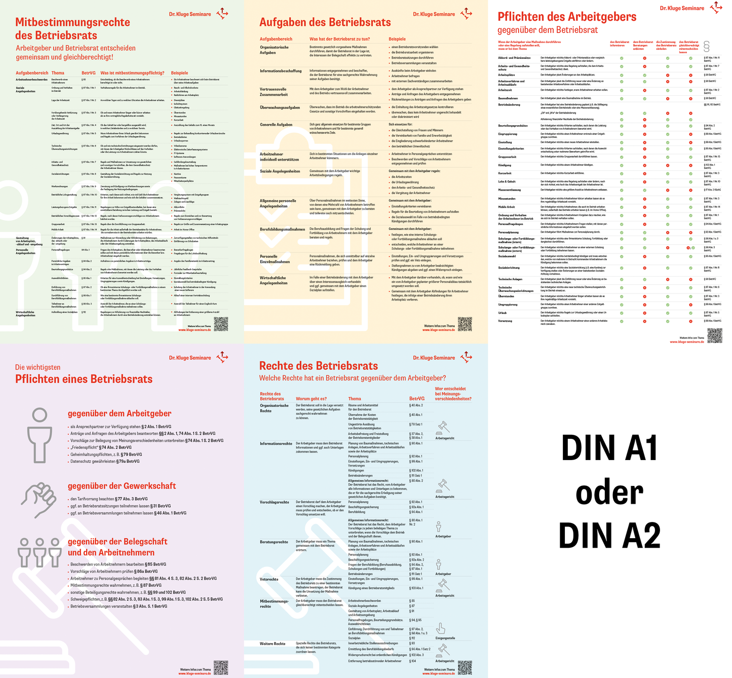 Plakate-Set fürs Betriebsrat-Büro